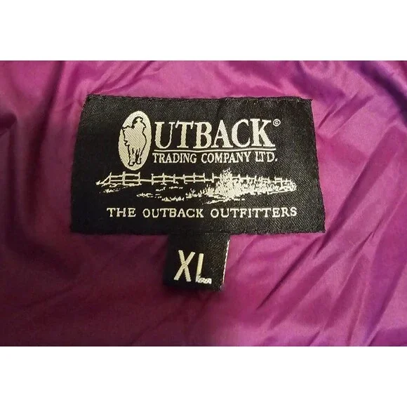 Outback Trading Company Women's XL Snow Canyon 90% down vest, Purple - Picture 3 of 6